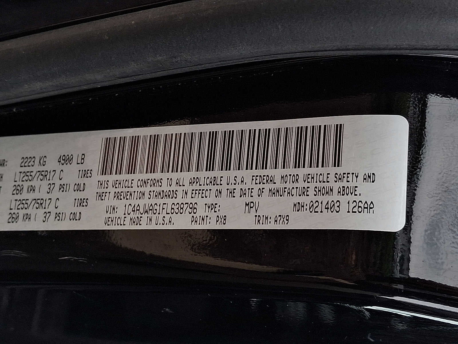 2015 Jeep Wrangler 4WD 2dr Willys Wheeler