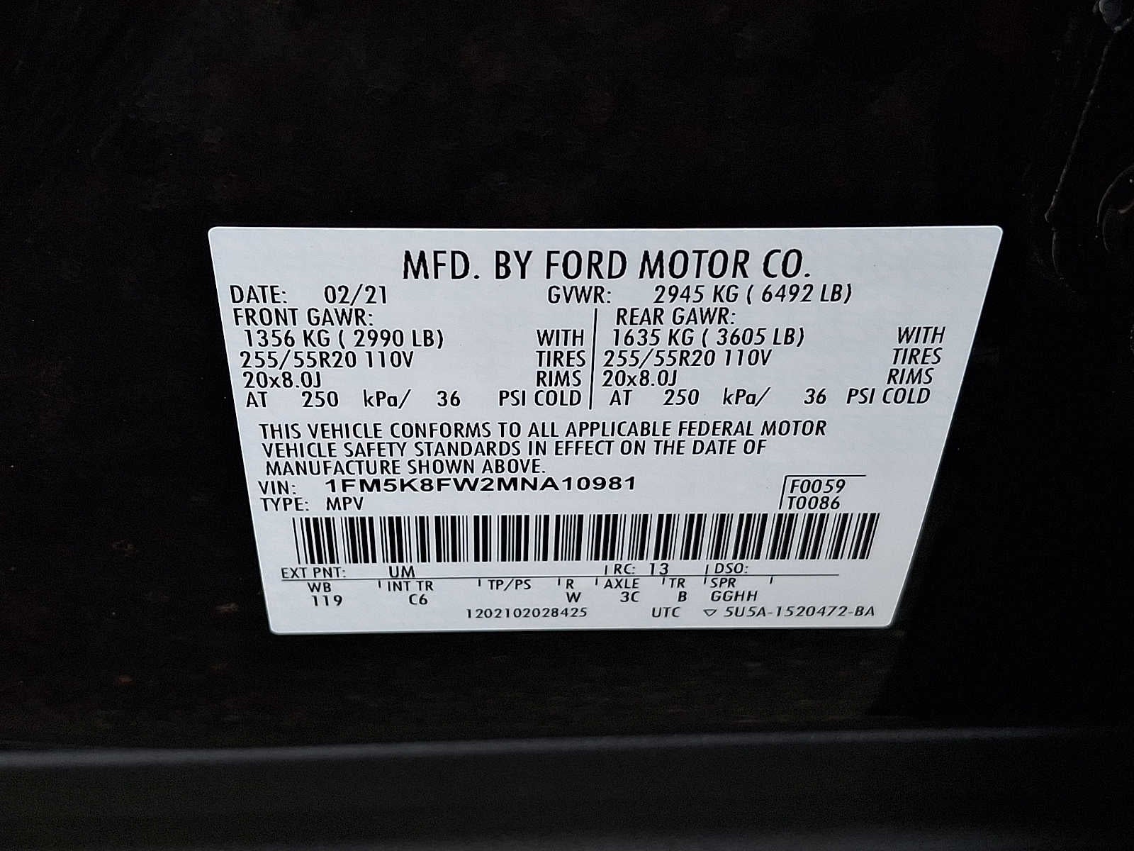 2021 Ford Explorer Limited 4WD