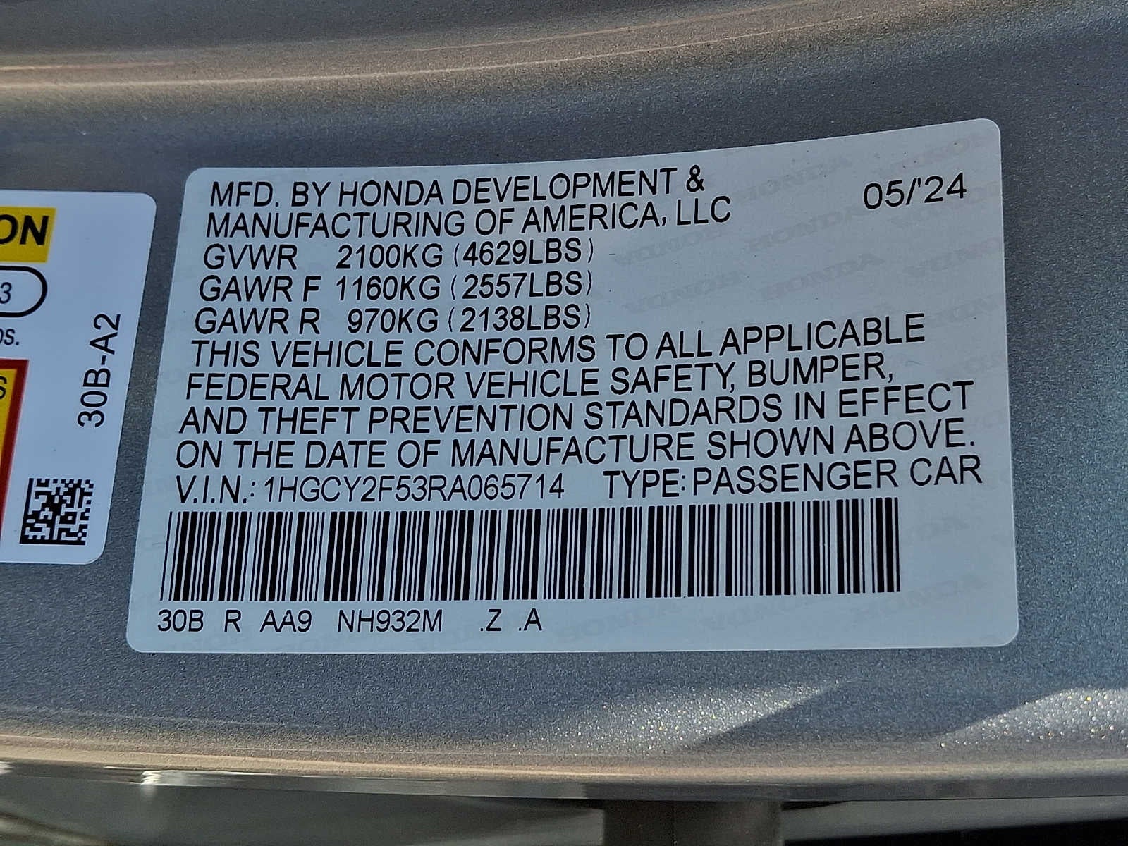2024 Honda Accord Hybrid Sport Sedan
