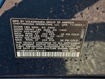 2023 Volkswagen Atlas 2.0T SEL 4MOTION