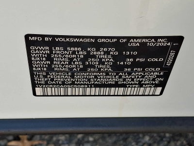 2025 Volkswagen Atlas 2.0T Peak Edition 4MOTION