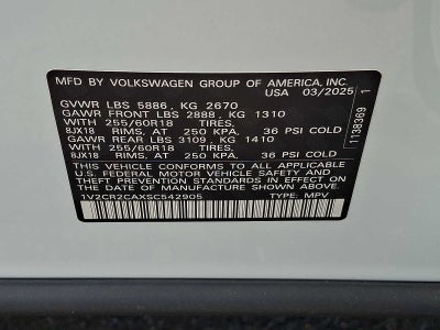 2025 Volkswagen Atlas 2.0T Peak Edition 4MOTION