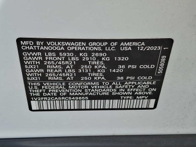 2024 Volkswagen Atlas 2.0T SEL Premium R-Line 4MOTION