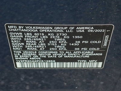 2023 Volkswagen Atlas 3.6L V6 SEL Premium R-Line 4MOTION