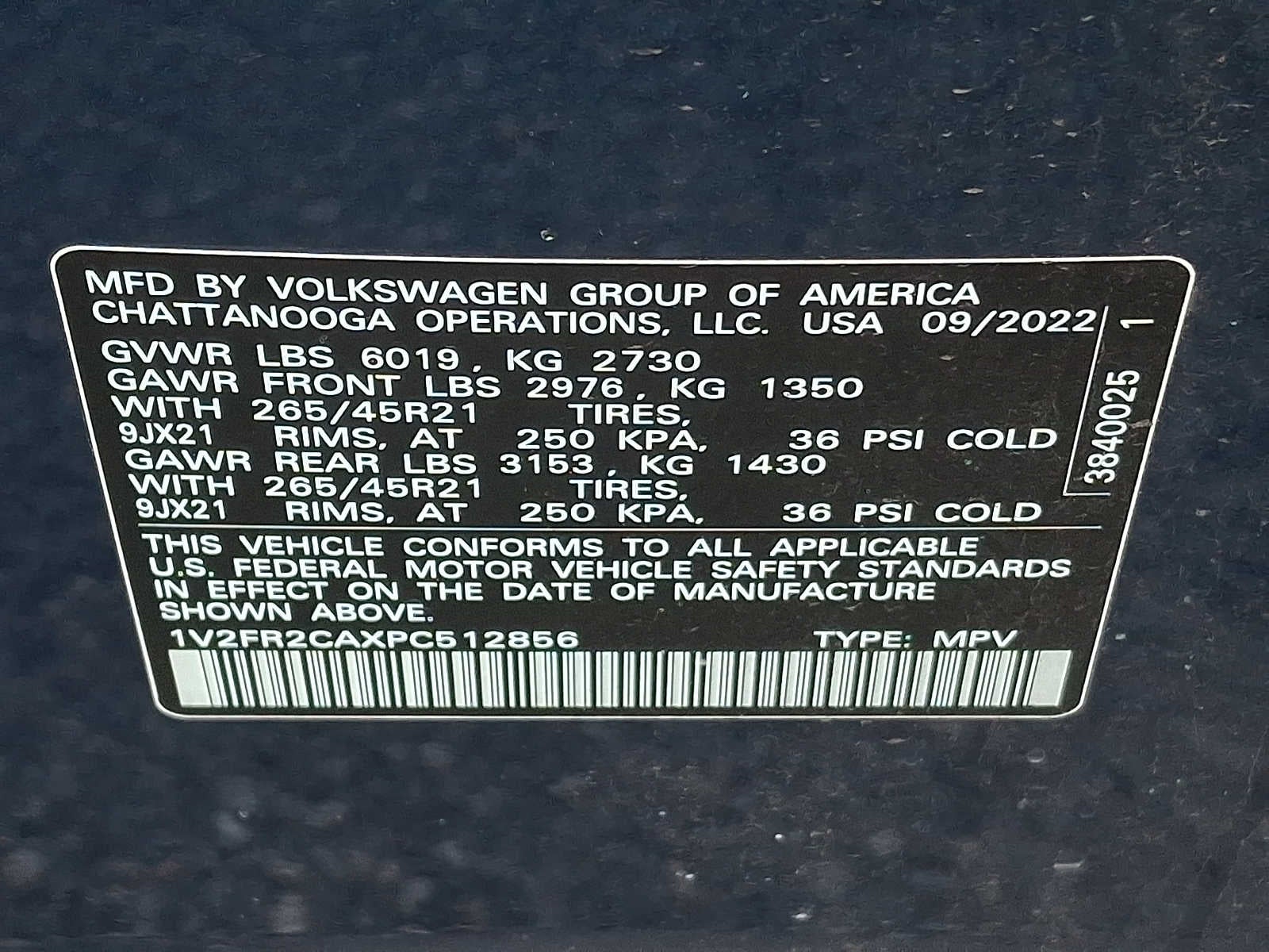 2023 Volkswagen Atlas 3.6L V6 SEL Premium R-Line 4MOTION