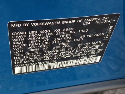 2025 Volkswagen Atlas 2.0T SEL Premium R-Line 4MOTION