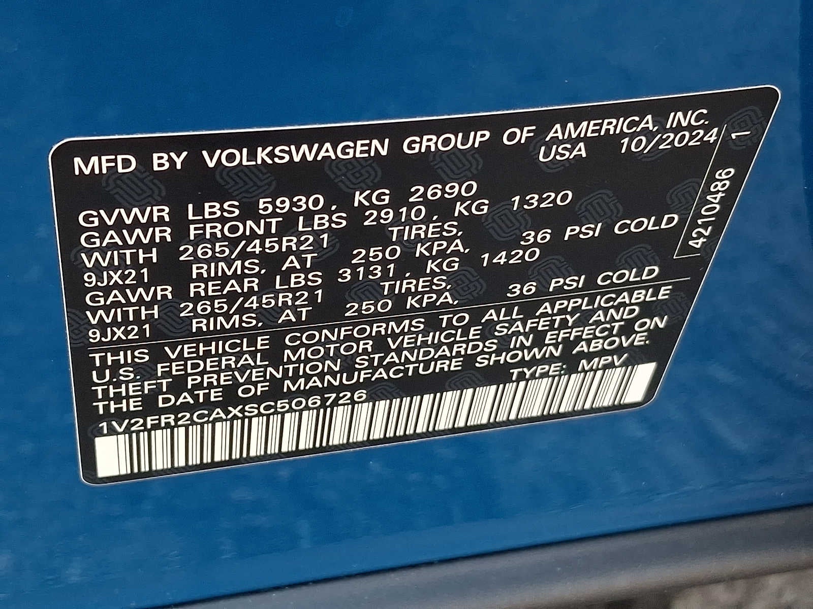 2025 Volkswagen Atlas 2.0T SEL Premium R-Line 4MOTION