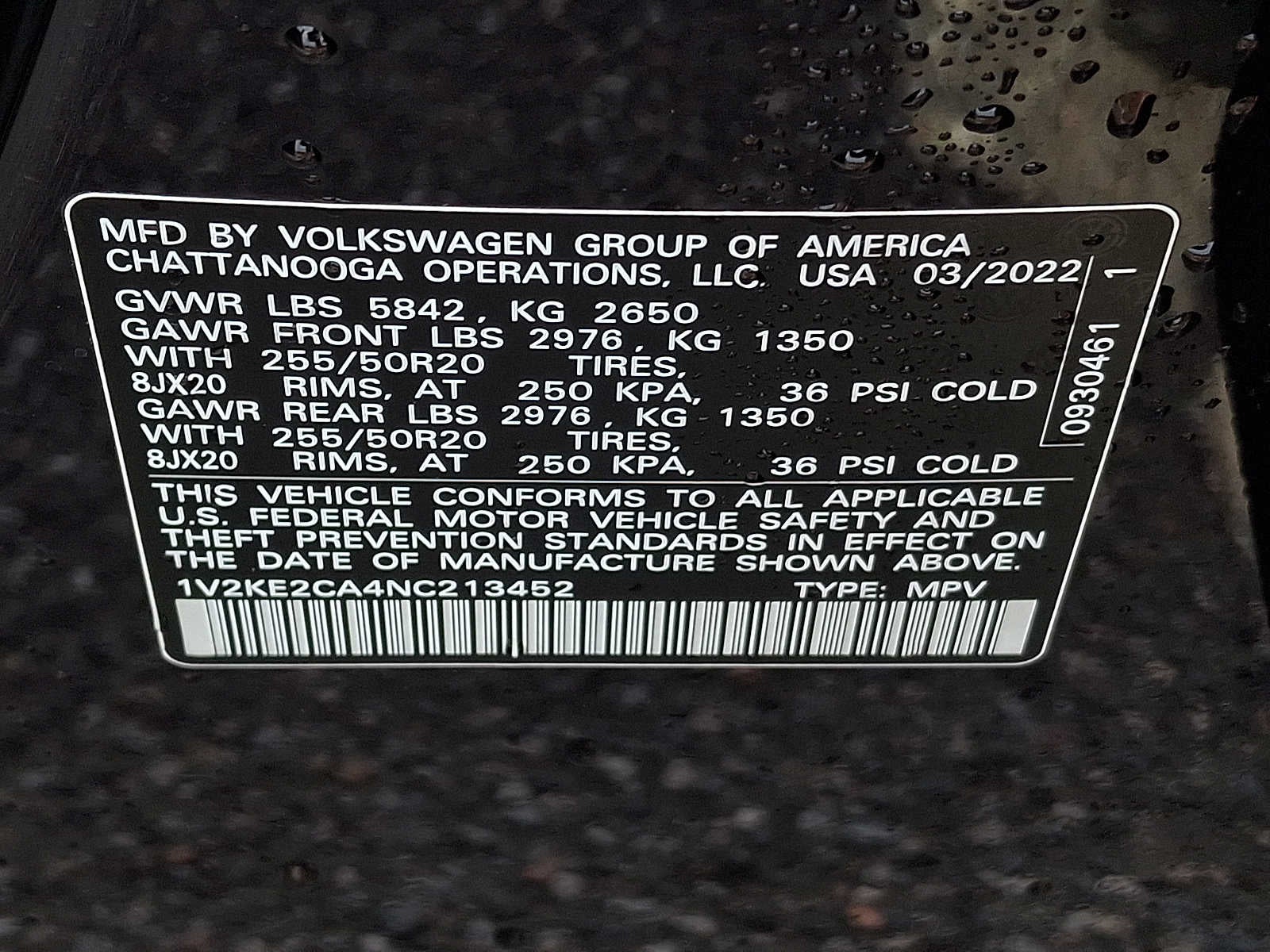 2022 Volkswagen Atlas Cross Sport 3.6L V6 SE w/Technology 4MOTION