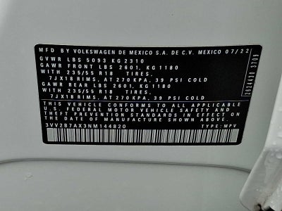 2022 Volkswagen Tiguan 2.0T SE 4MOTION