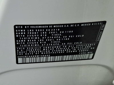 2022 Volkswagen Tiguan 2.0T SE 4MOTION