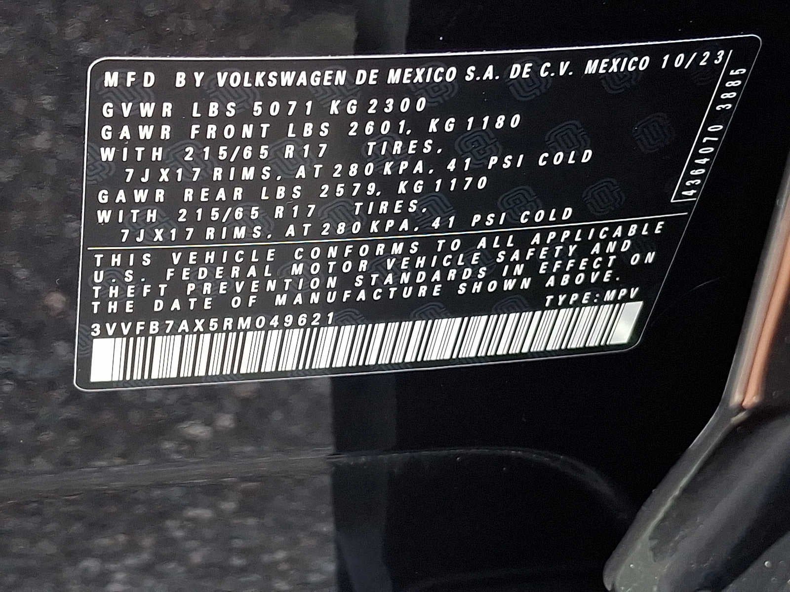 2024 Volkswagen Tiguan 2.0T S 4MOTION