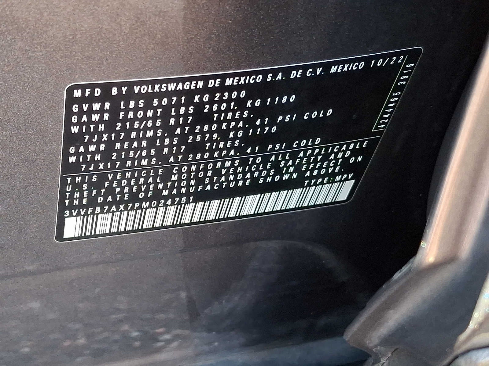 2023 Volkswagen Tiguan 2.0T S 4MOTION