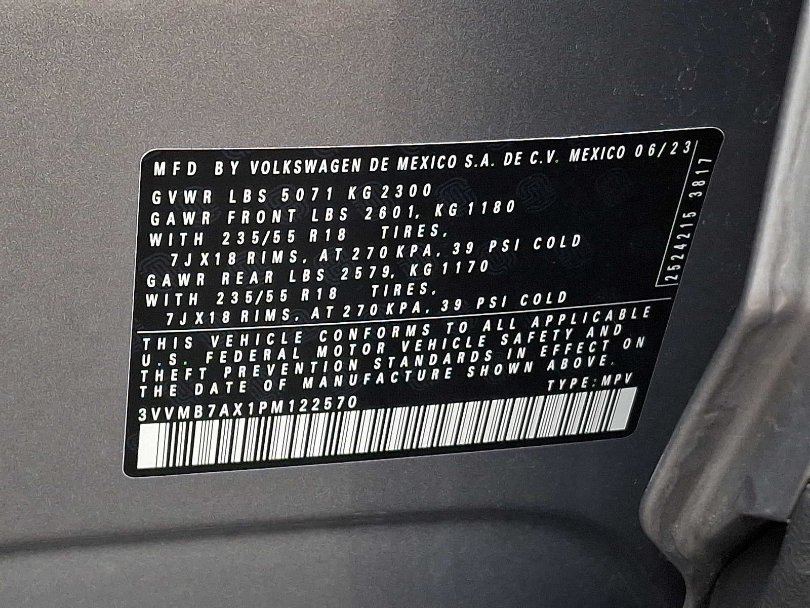 2023 Volkswagen Tiguan 2.0T SE 4MOTION