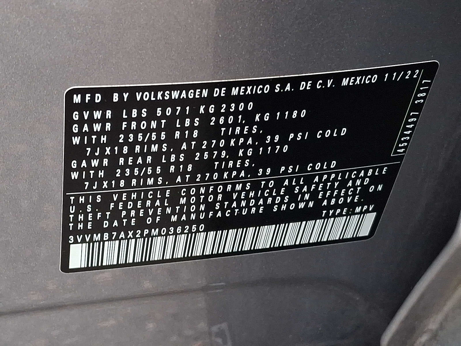 2023 Volkswagen Tiguan 2.0T SE 4MOTION