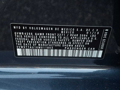 2019 Volkswagen Golf GTI 2.0T SE Manual