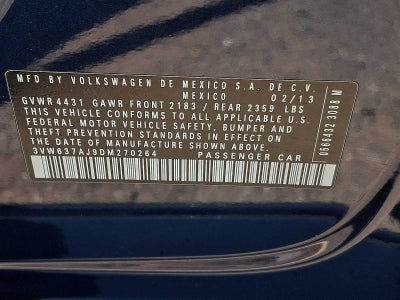2013 Volkswagen Jetta 4dr Auto Hybrid SEL