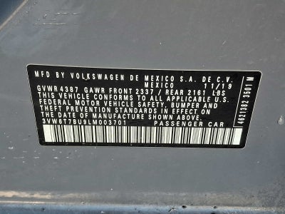 2020 Volkswagen Jetta GLI Autobahn DSG