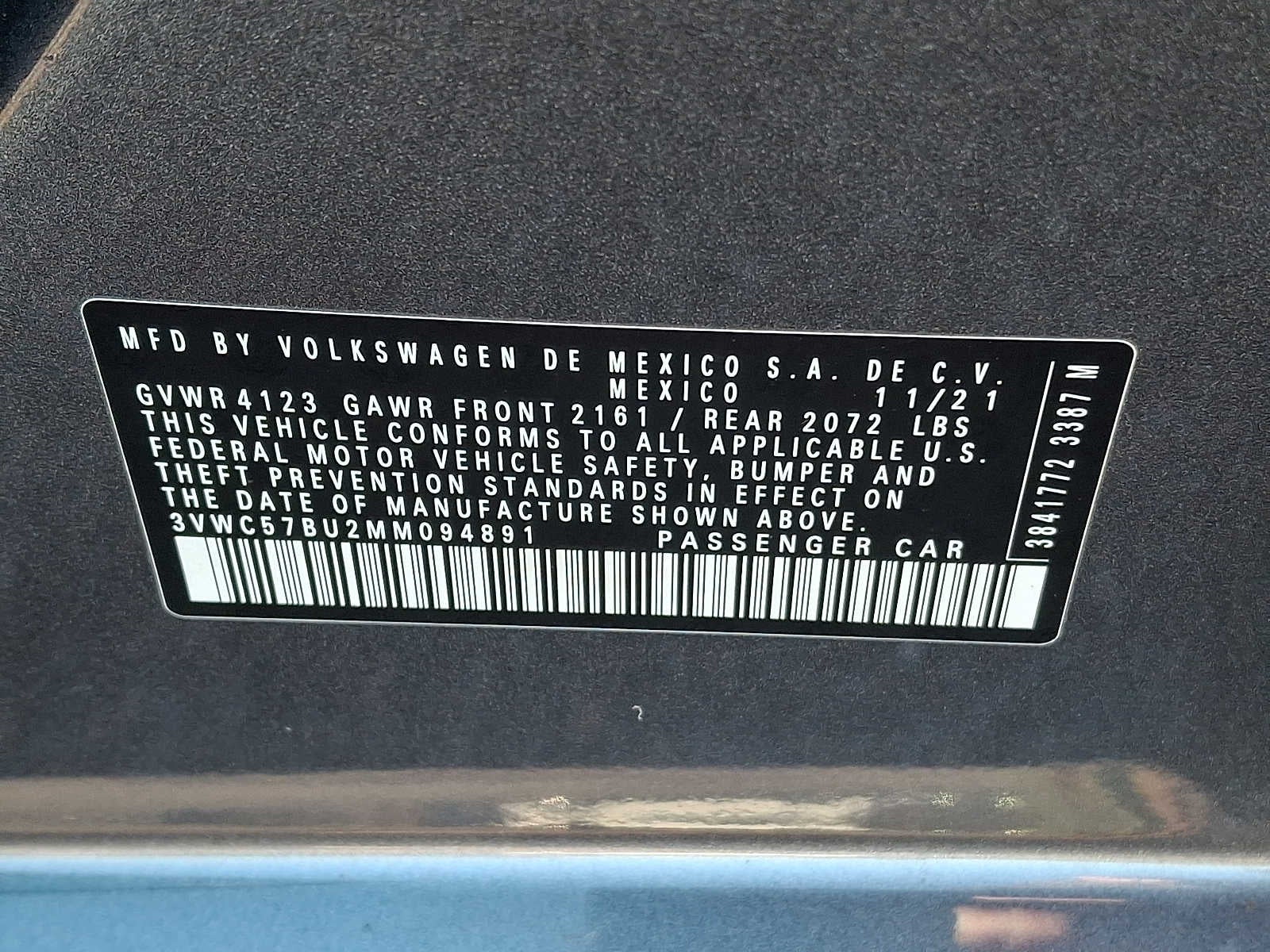 2021 Volkswagen Jetta S Auto