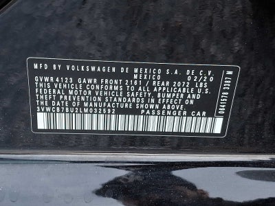 2020 Volkswagen Jetta SE Auto w/ULEV