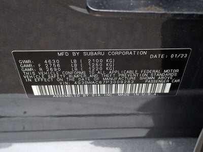 2023 Subaru Legacy Premium CVT
