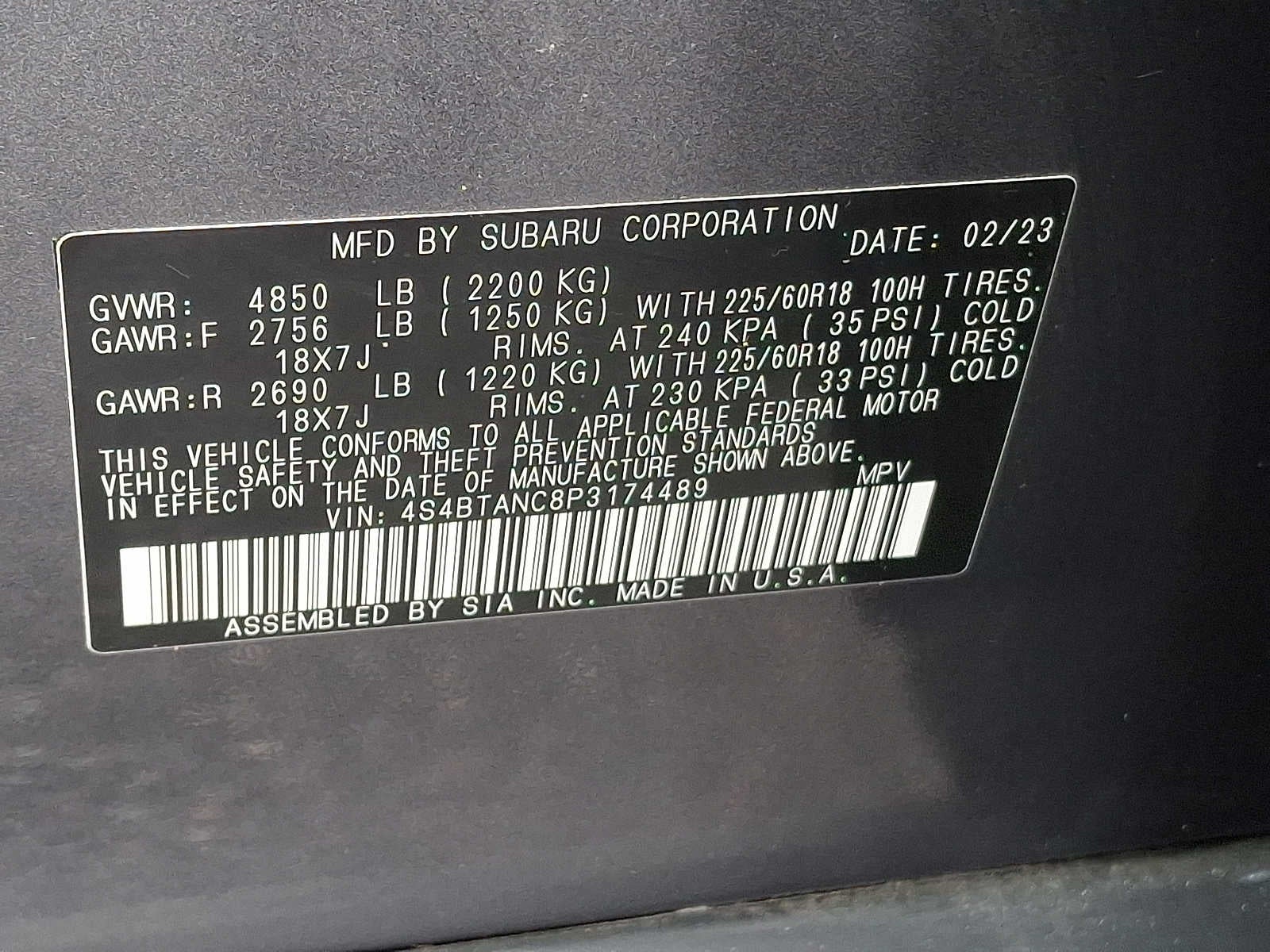 2023 Subaru Outback Limited CVT