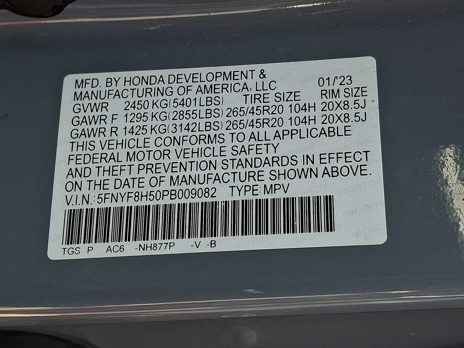 2023 Honda Passport EX-L AWD
