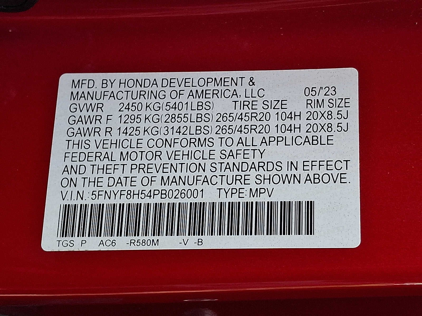 2023 Honda Passport EX-L AWD