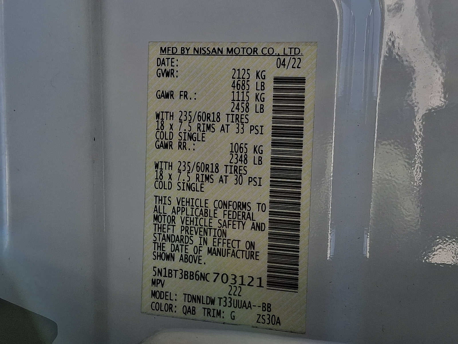 2022 Nissan Rogue AWD SV