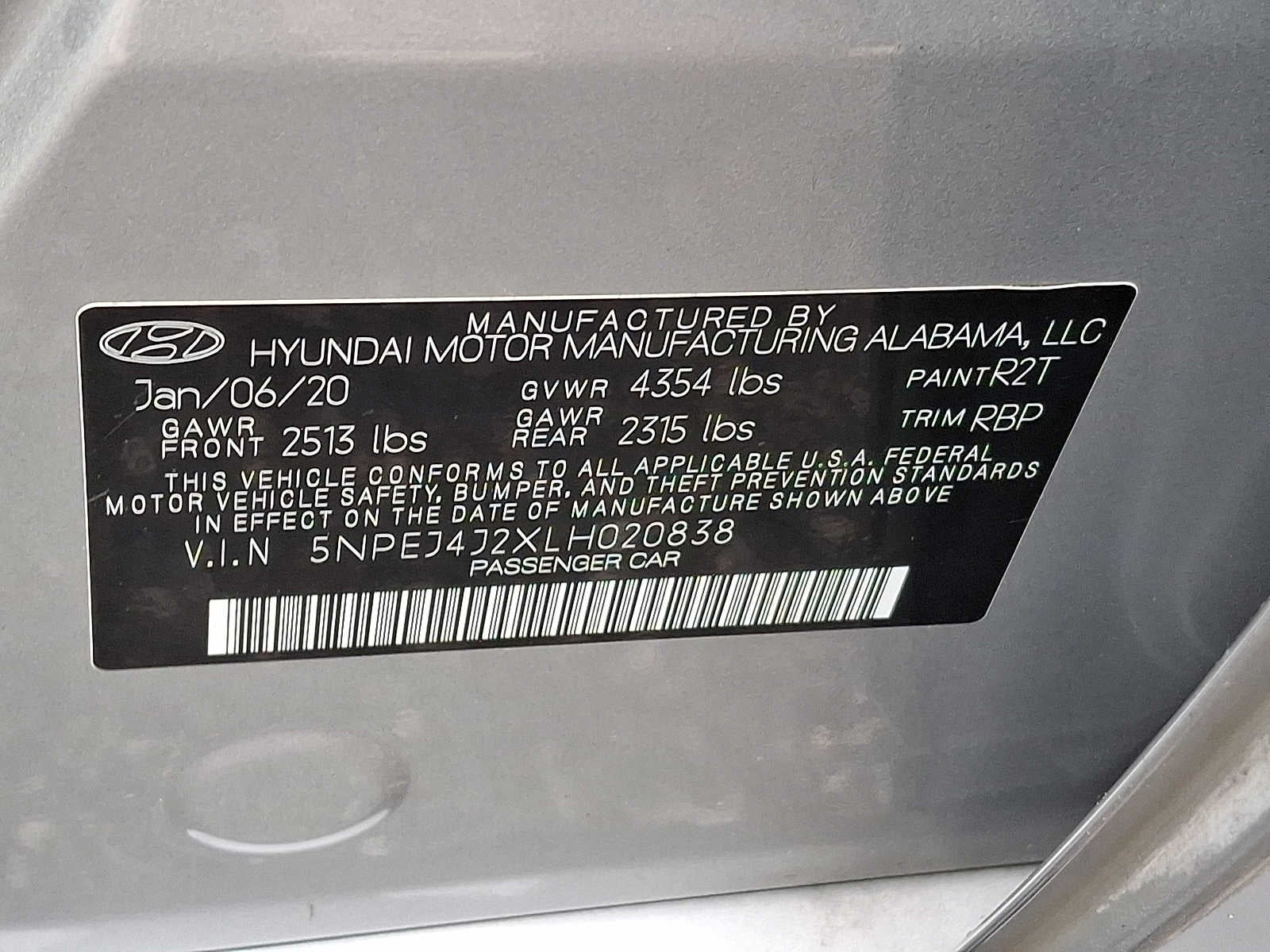 2020 Hyundai Sonata SEL Plus 1.6T