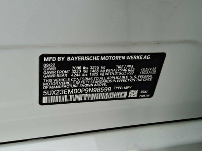 2023 BMW X7 xDrive40i Sports Activity Vehicle