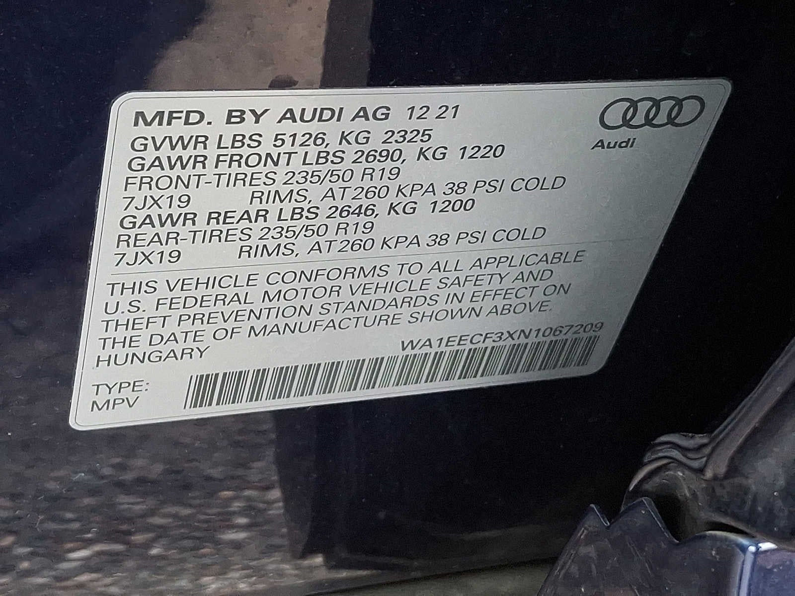 2022 Audi Q3 S line Premium Plus 45 TFSI quattro