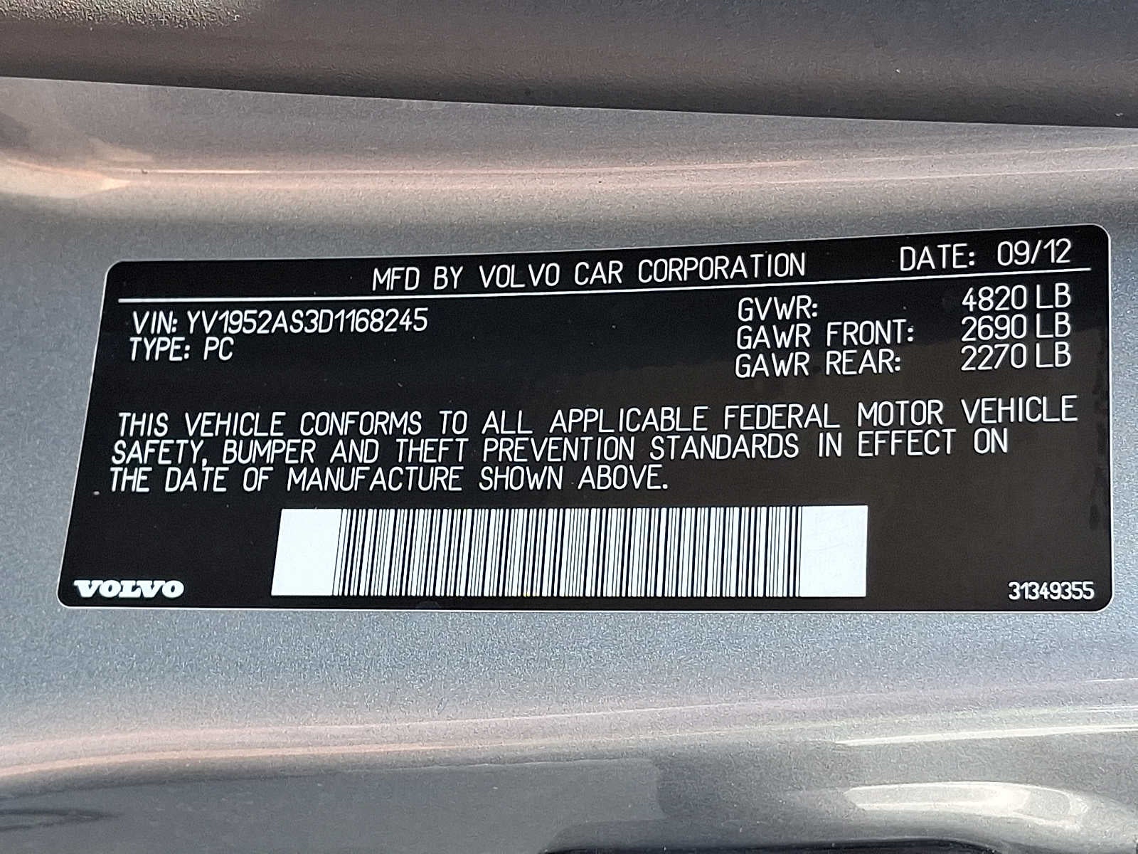 2013 Volvo S80 4dr Sdn 3.2L Platinum w/Moonroof