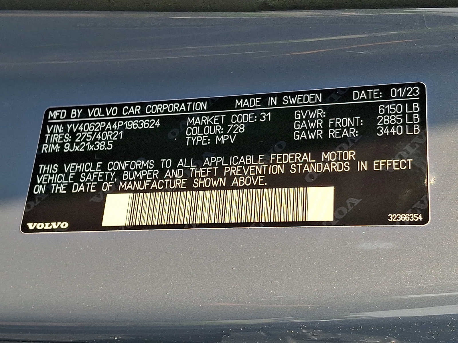 2023 Volvo XC90 B6 AWD Ultimate 7P