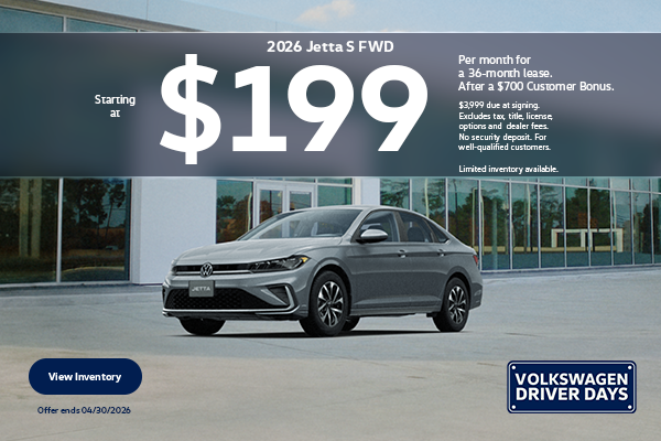 26 Jetta Pushed Lease 