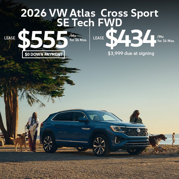 Lease a 2026 Volkswagen Atlas Cross Sport SE Tech 4MOTION