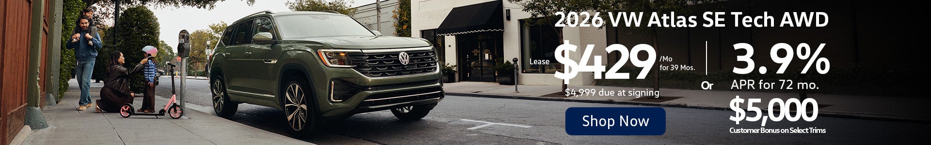 Lowest VW Atlas Lease Bridgewater NJ