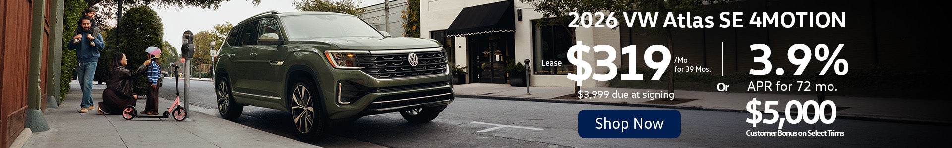 Lowest VW Atlas Lease Bridgewater NJ