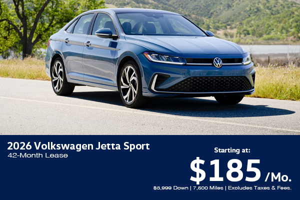 Lease a 2026 Volkswagen Jetta S
