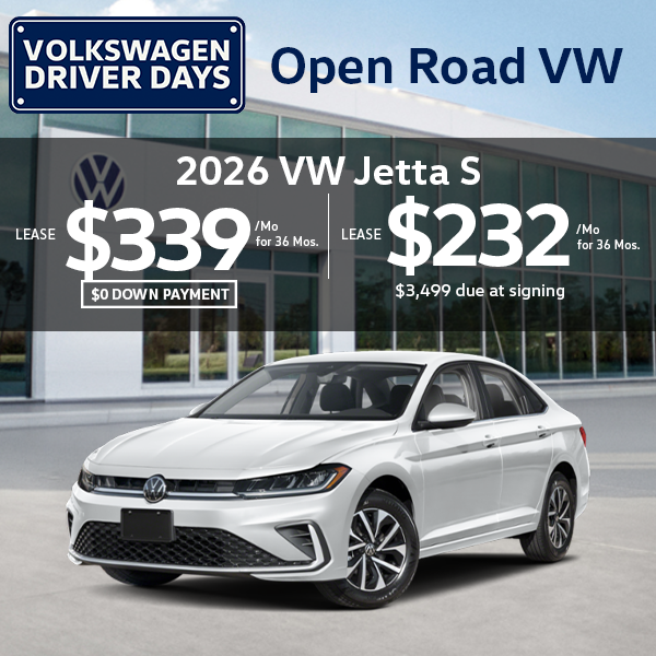 Lease a 2026 Volkswagen Jetta S