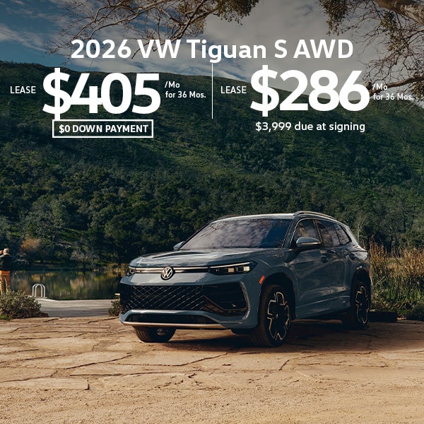 Lease a 2026 Volkswagen Tiguan S 4MOTION